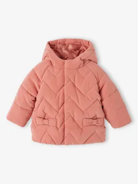 3-in-1 Rose Quilted Baby Coat