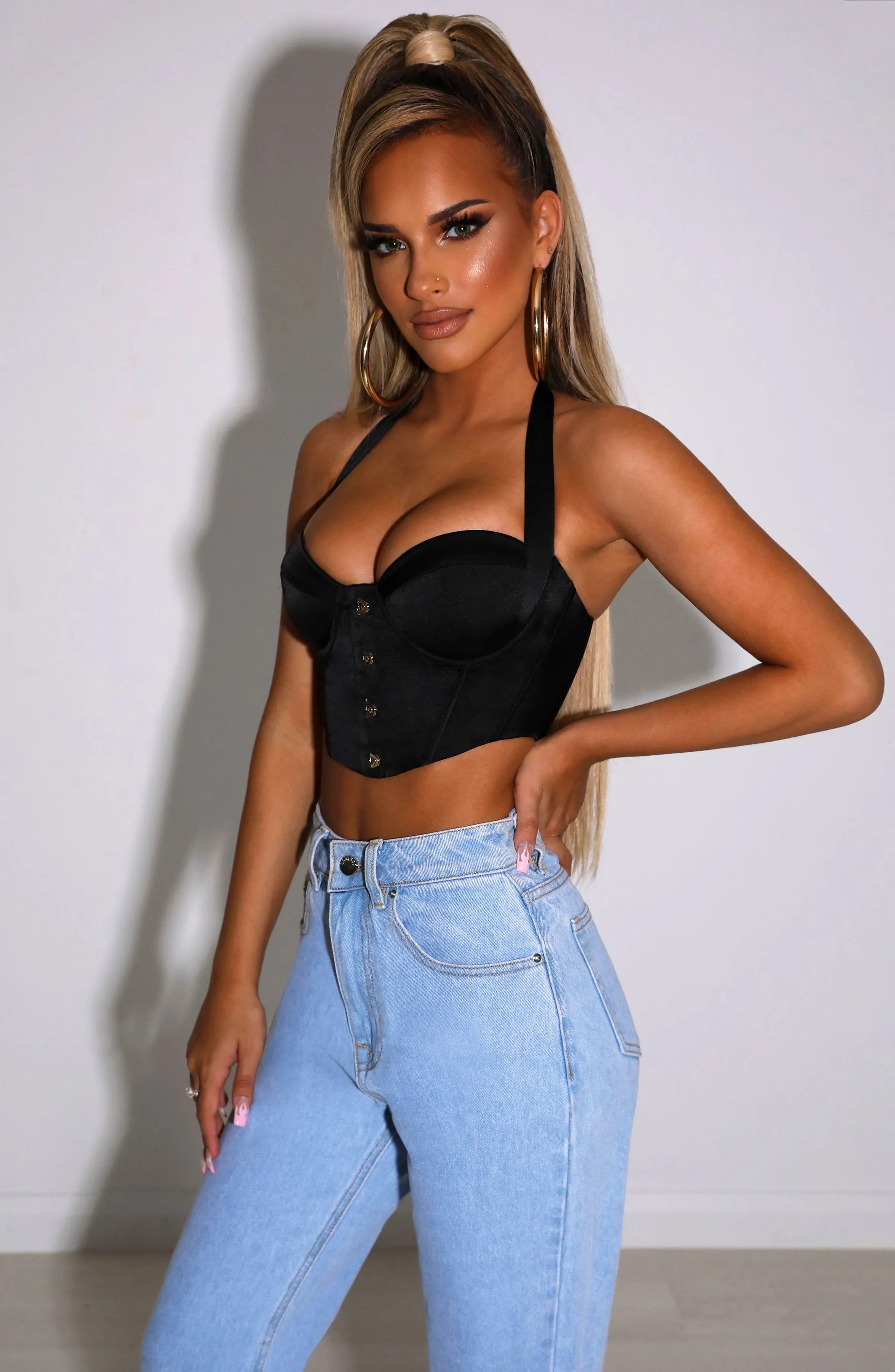 Black Aaliyah Corset