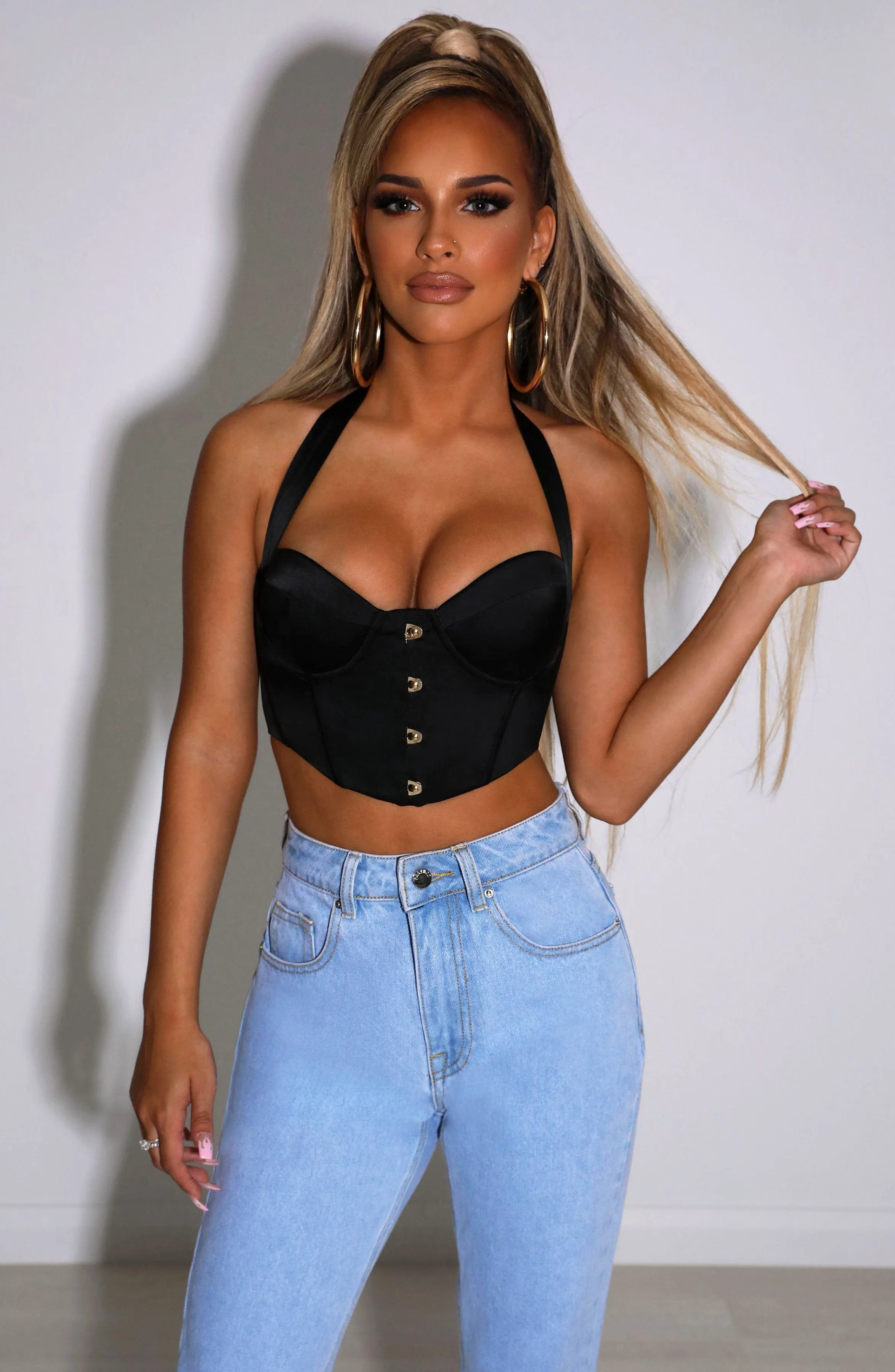 Black Aaliyah Corset