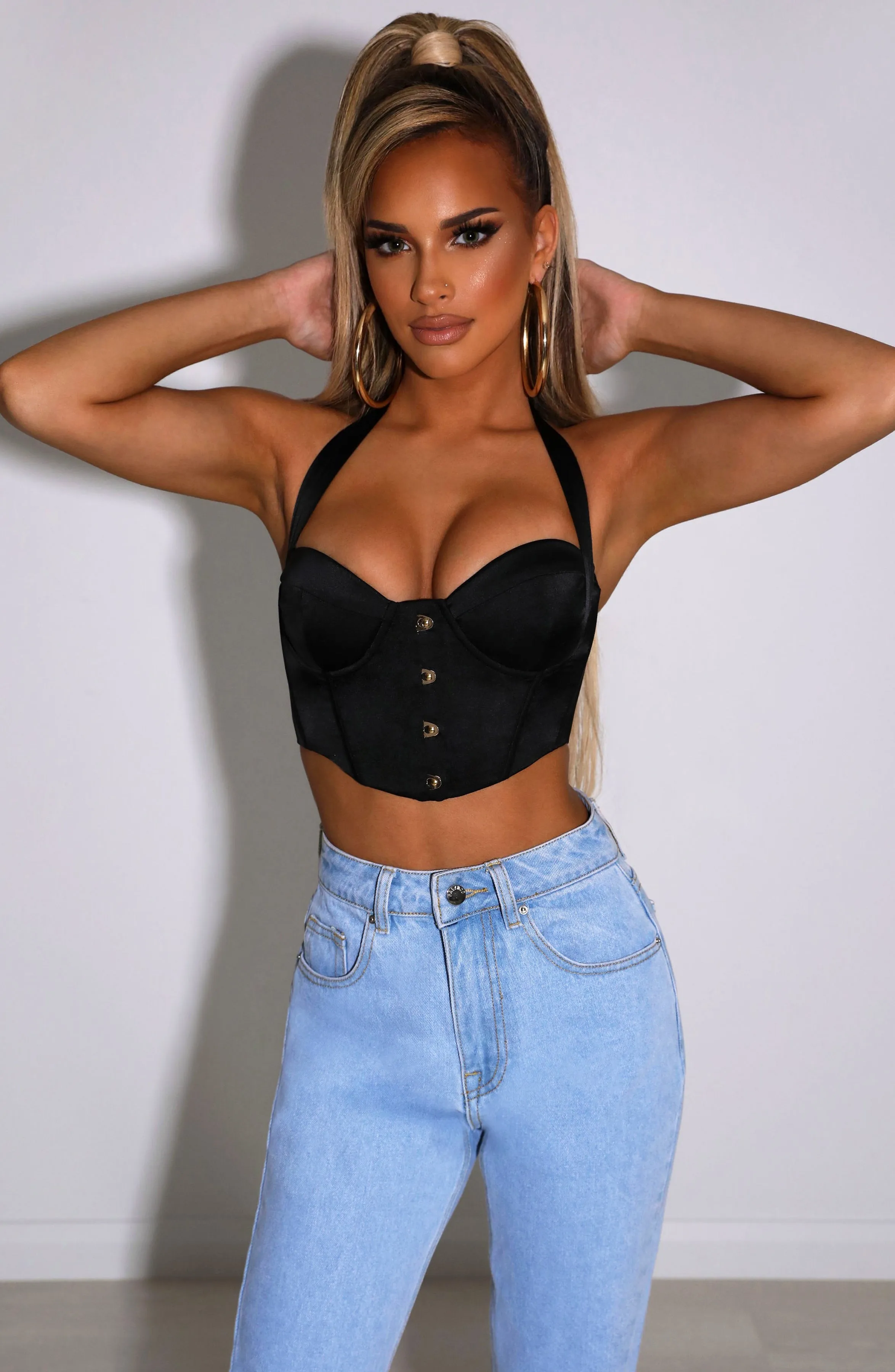 Black Aaliyah Corset