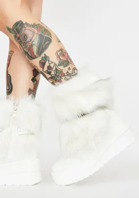 Abominable Baddie Faux Fur Boots