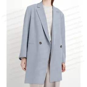 Archangel Gabriel Good Omens Grey Wool Coat