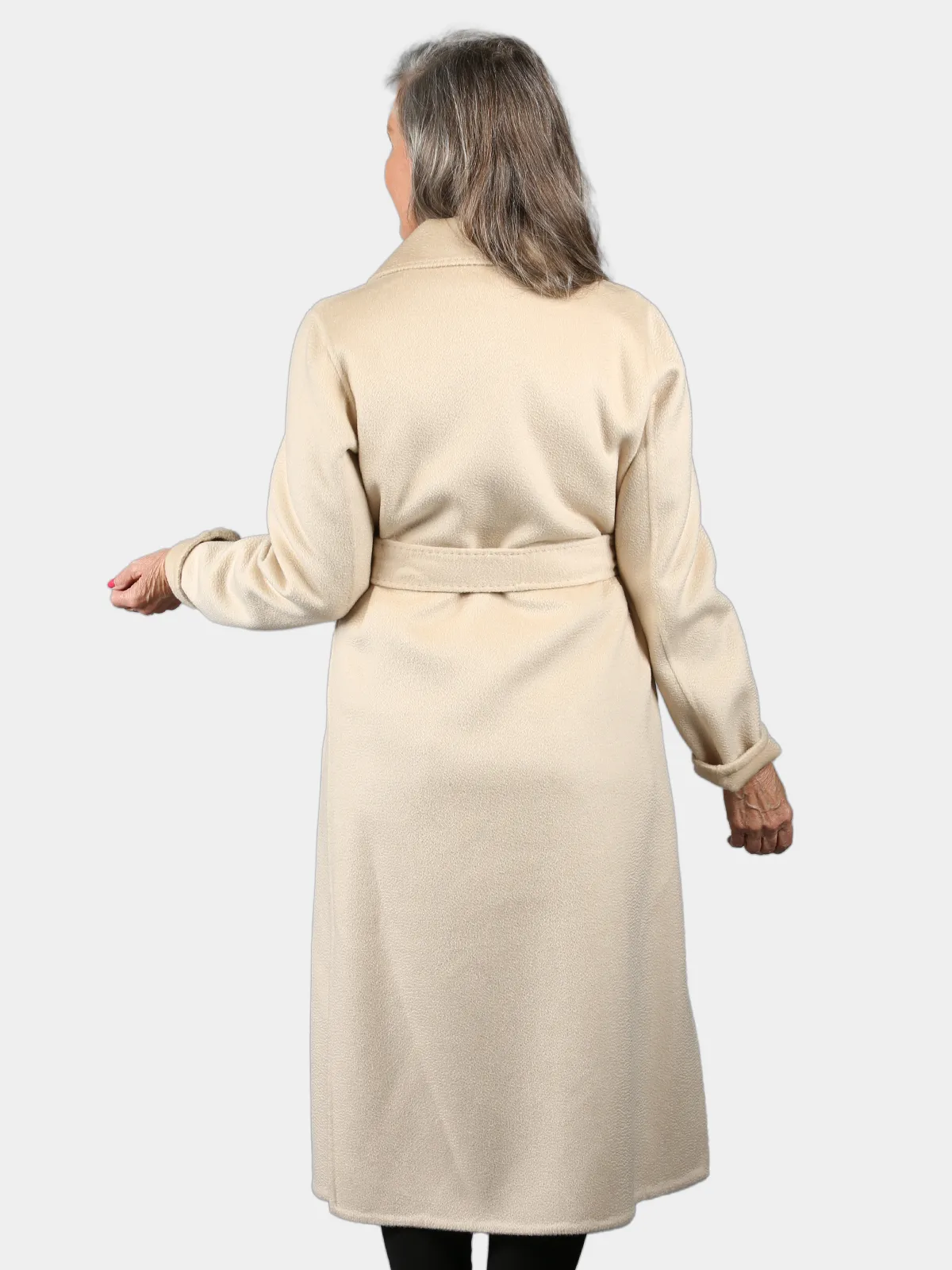 Beige Cashmere Wool Coat