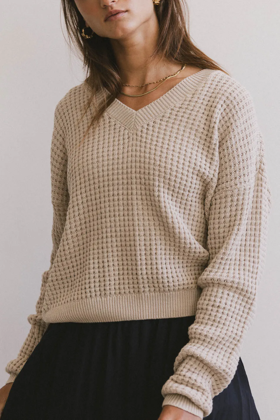 Beige Knit Sweater