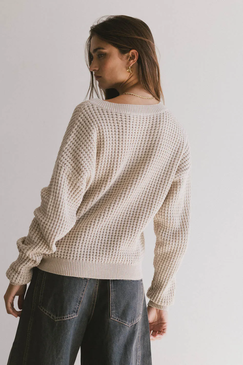 Beige Knit Sweater