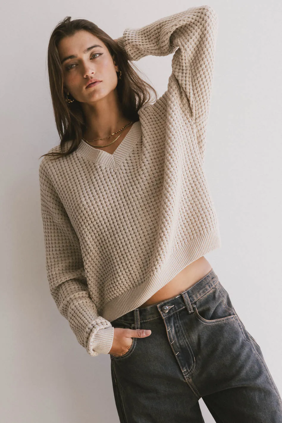 Beige Knit Sweater