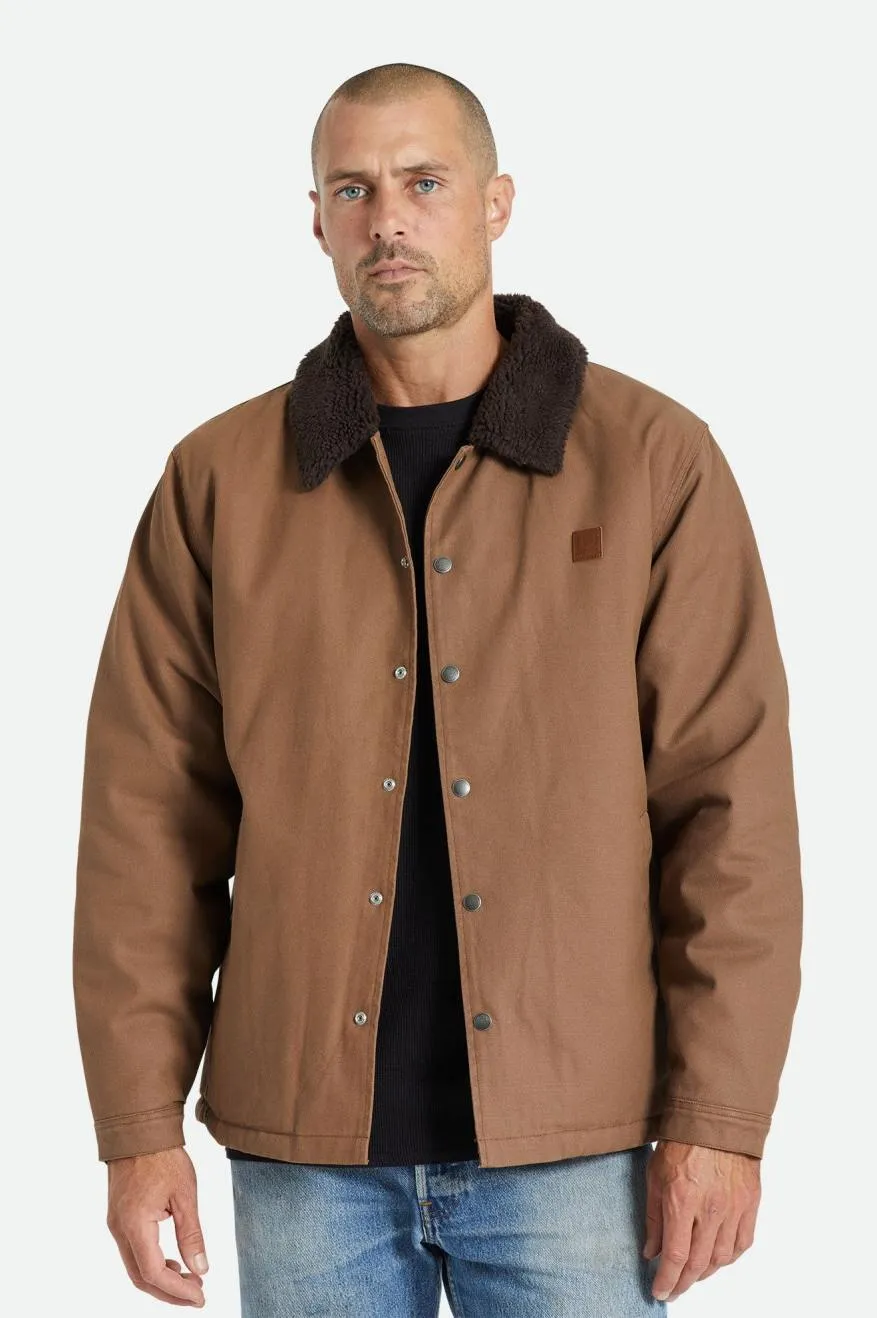 Beta Sherpa Lined Coaches Jacket in Desert Palm