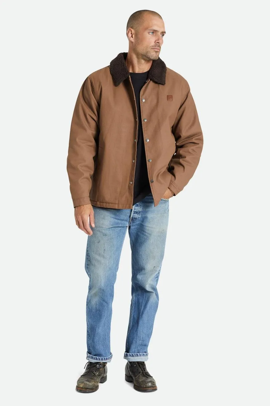 Beta Sherpa Lined Coaches Jacket in Desert Palm