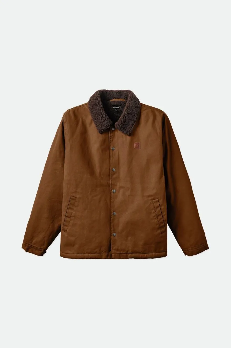 Beta Sherpa Lined Coaches Jacket in Desert Palm