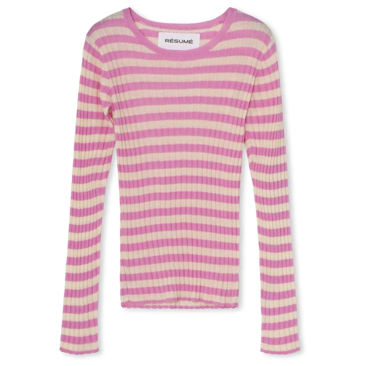 Knit Blouse Multi Pink