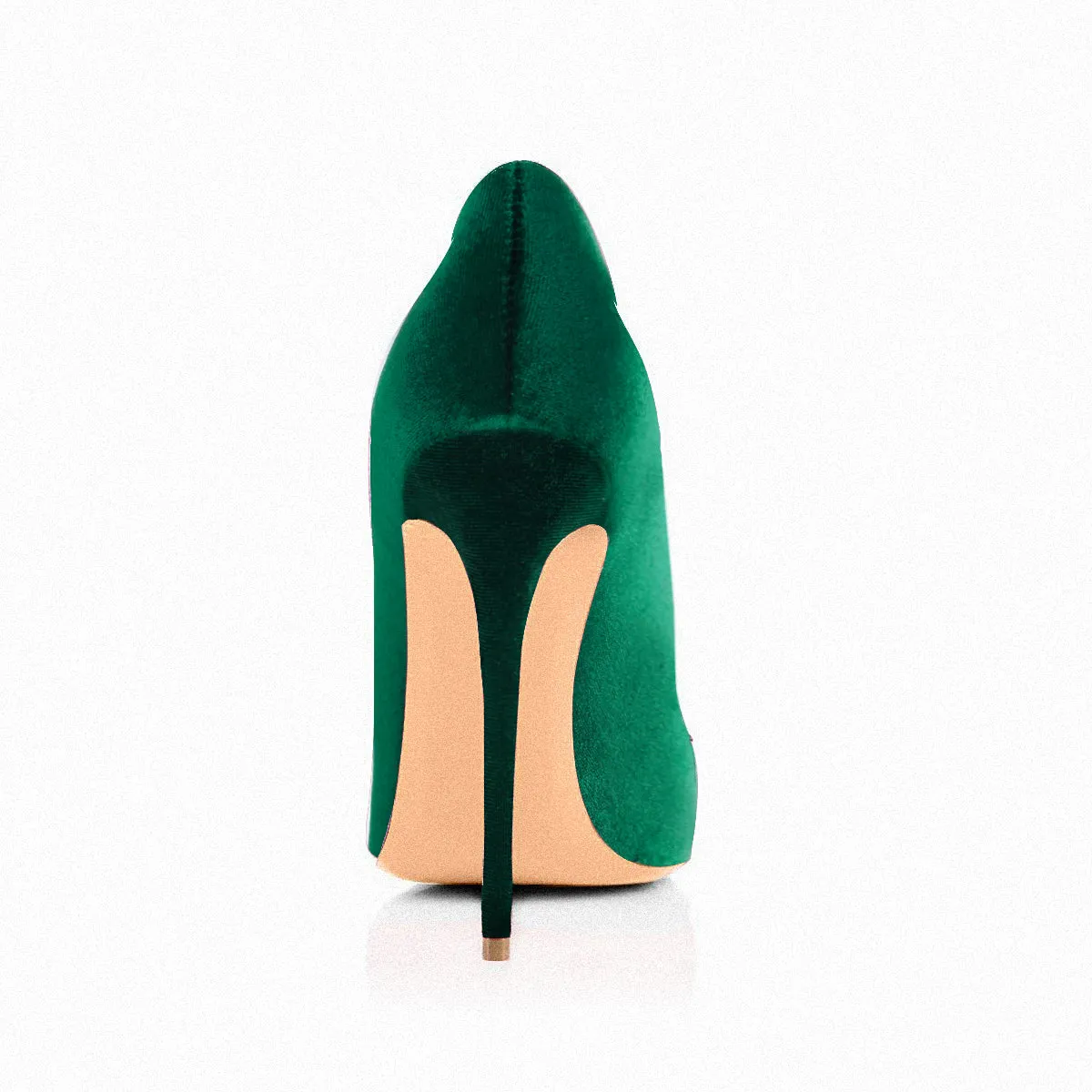 Retro Green Classic Satin Stilettos in 8cm/10cm/12cm