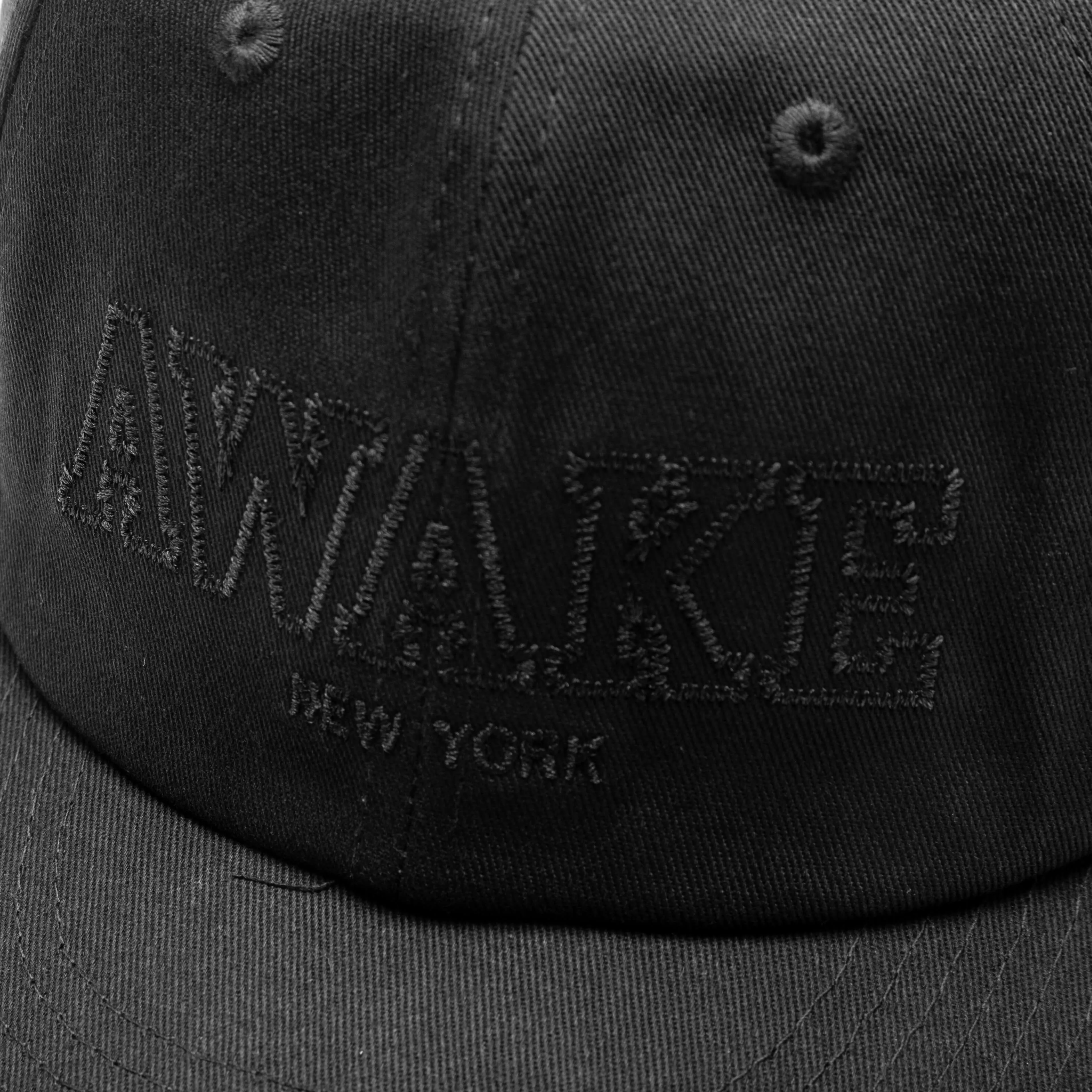 'Awake Military Logo 6 Panel Hat Black'