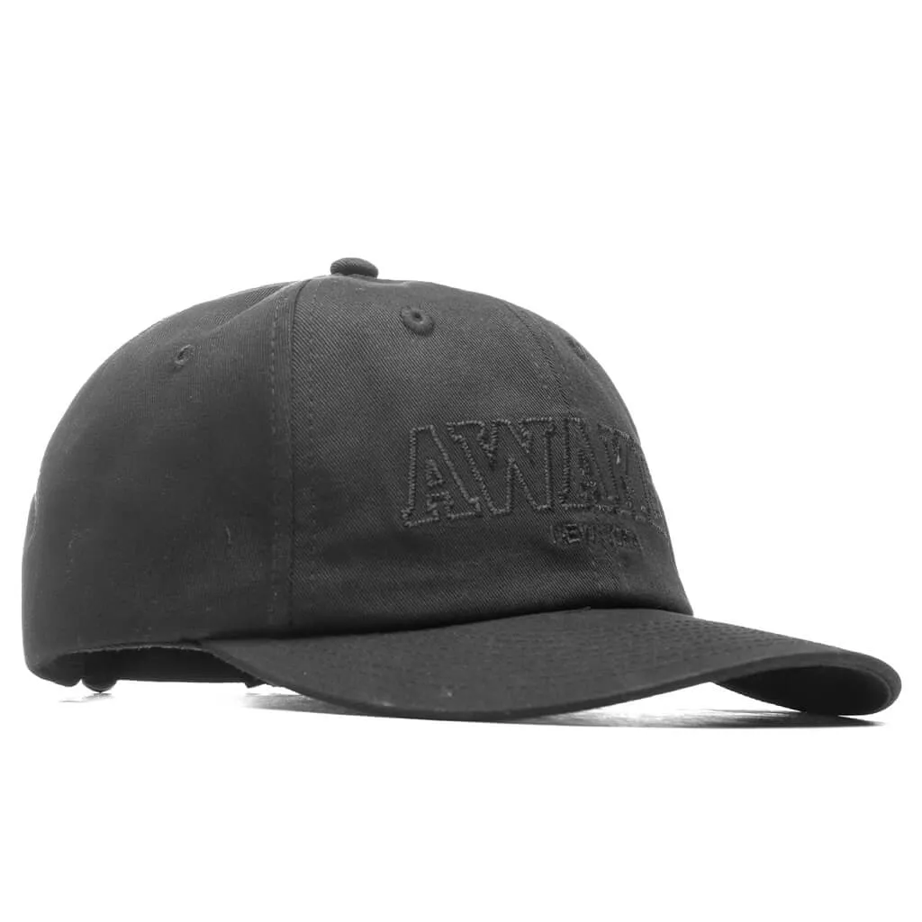 'Awake Military Logo 6 Panel Hat Black'