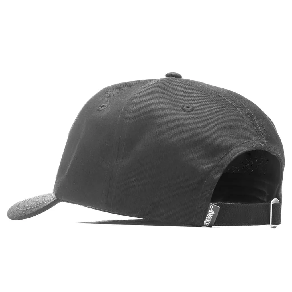 'Awake Military Logo 6 Panel Hat Black'