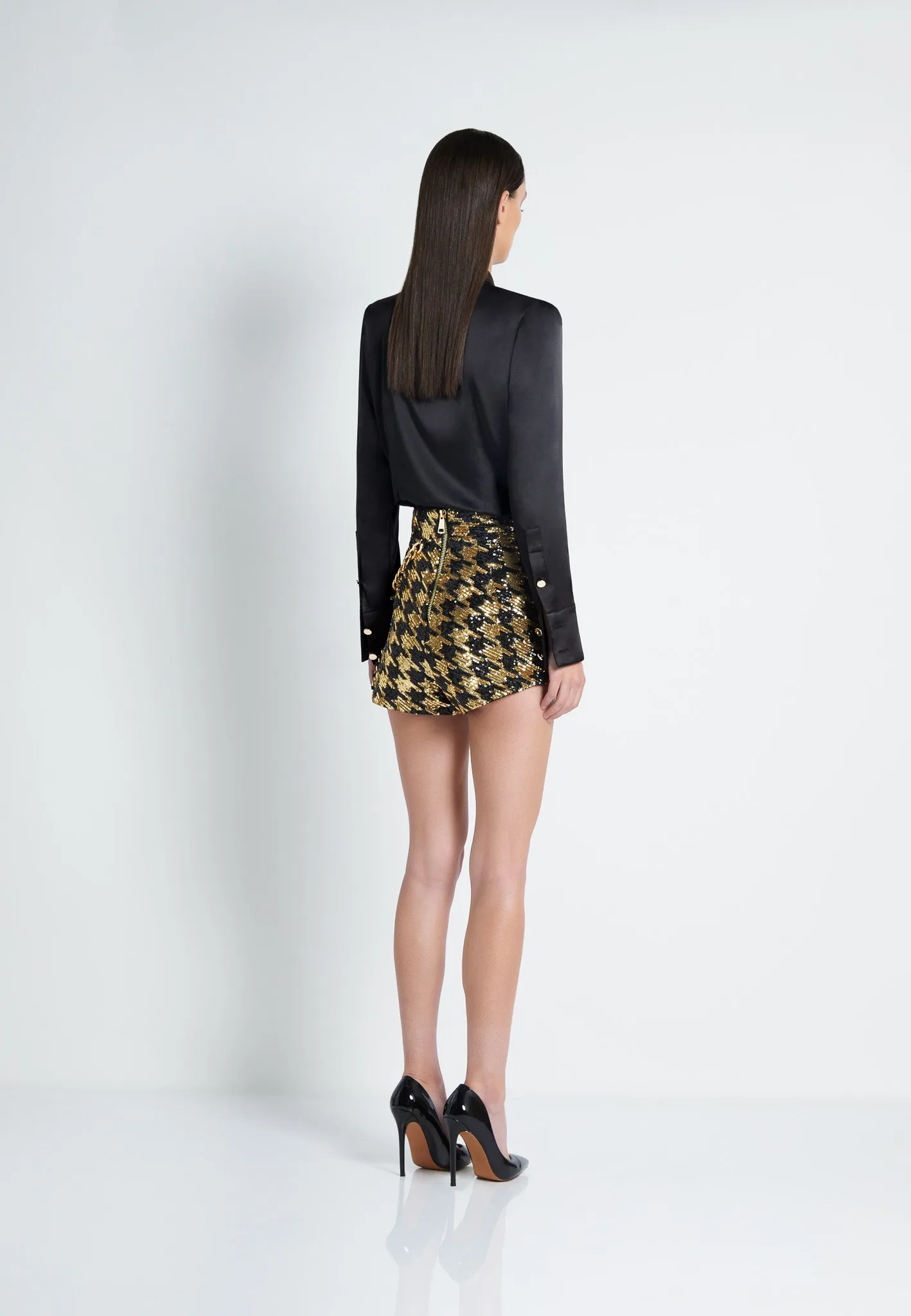 Black/Gold Sell Out Skort by Zhivago