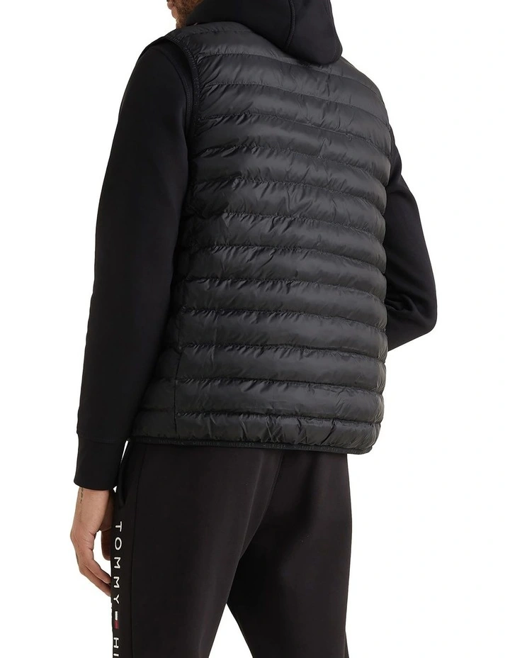 Black Packable Quilted Vest