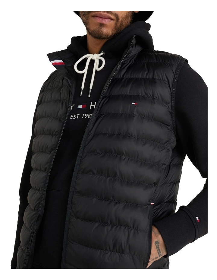 Black Packable Quilted Vest