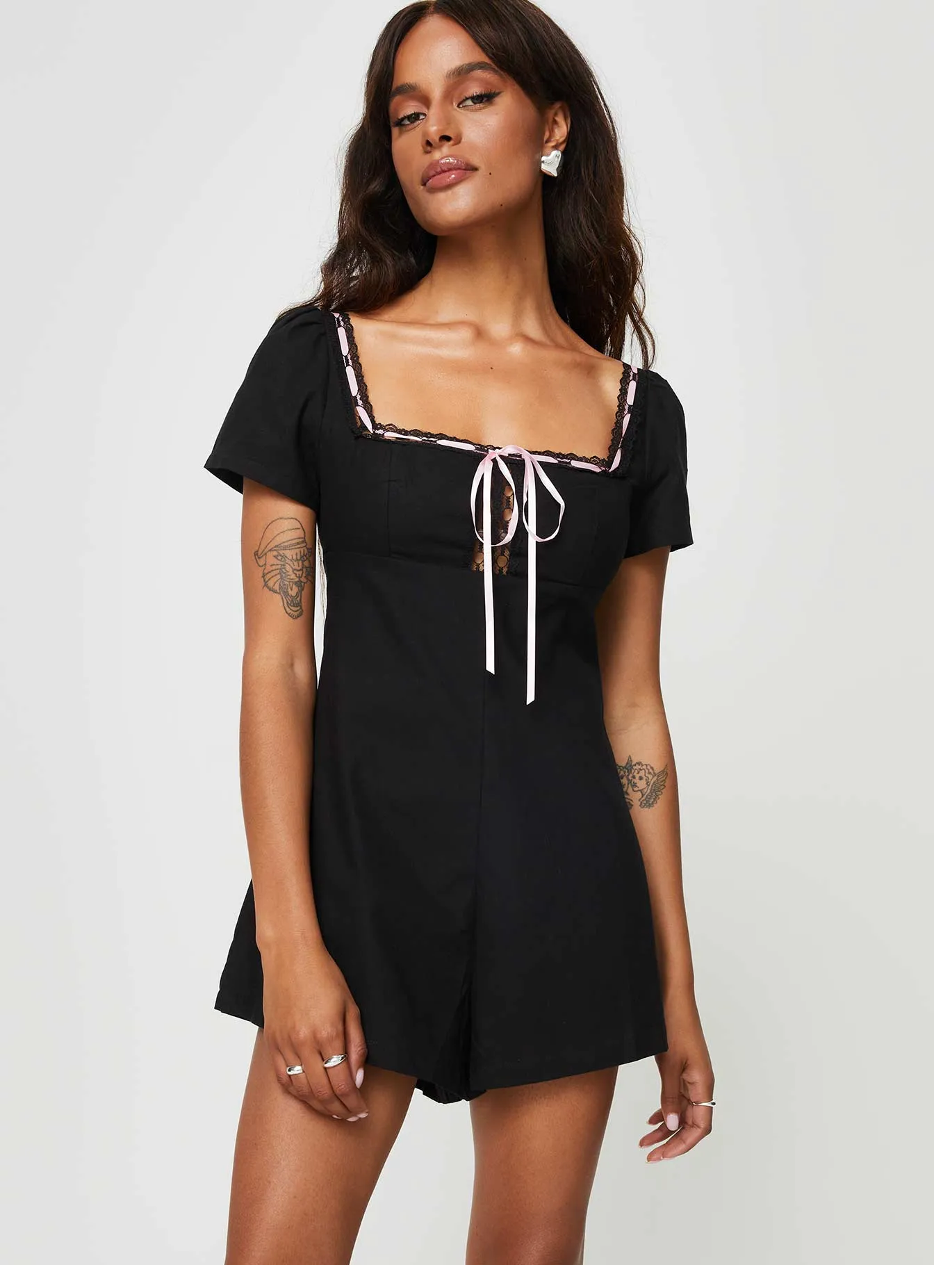 Black Sararae Playsuit