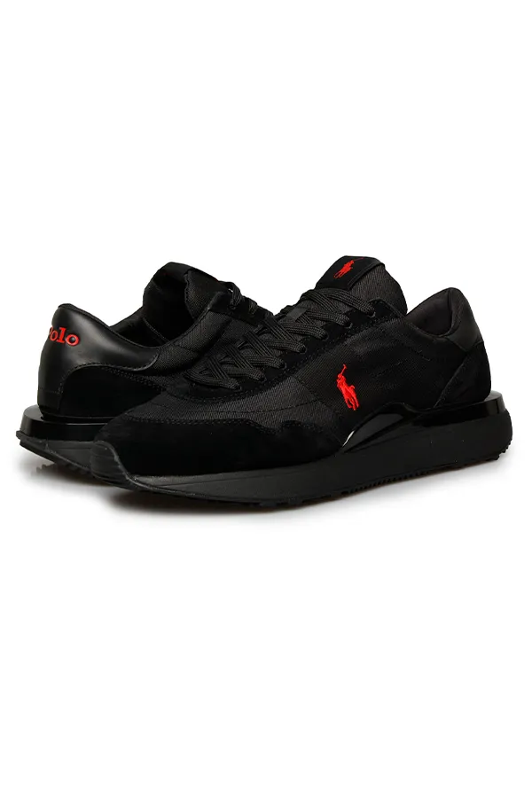 Ralph Lauren Black Suede Trainers