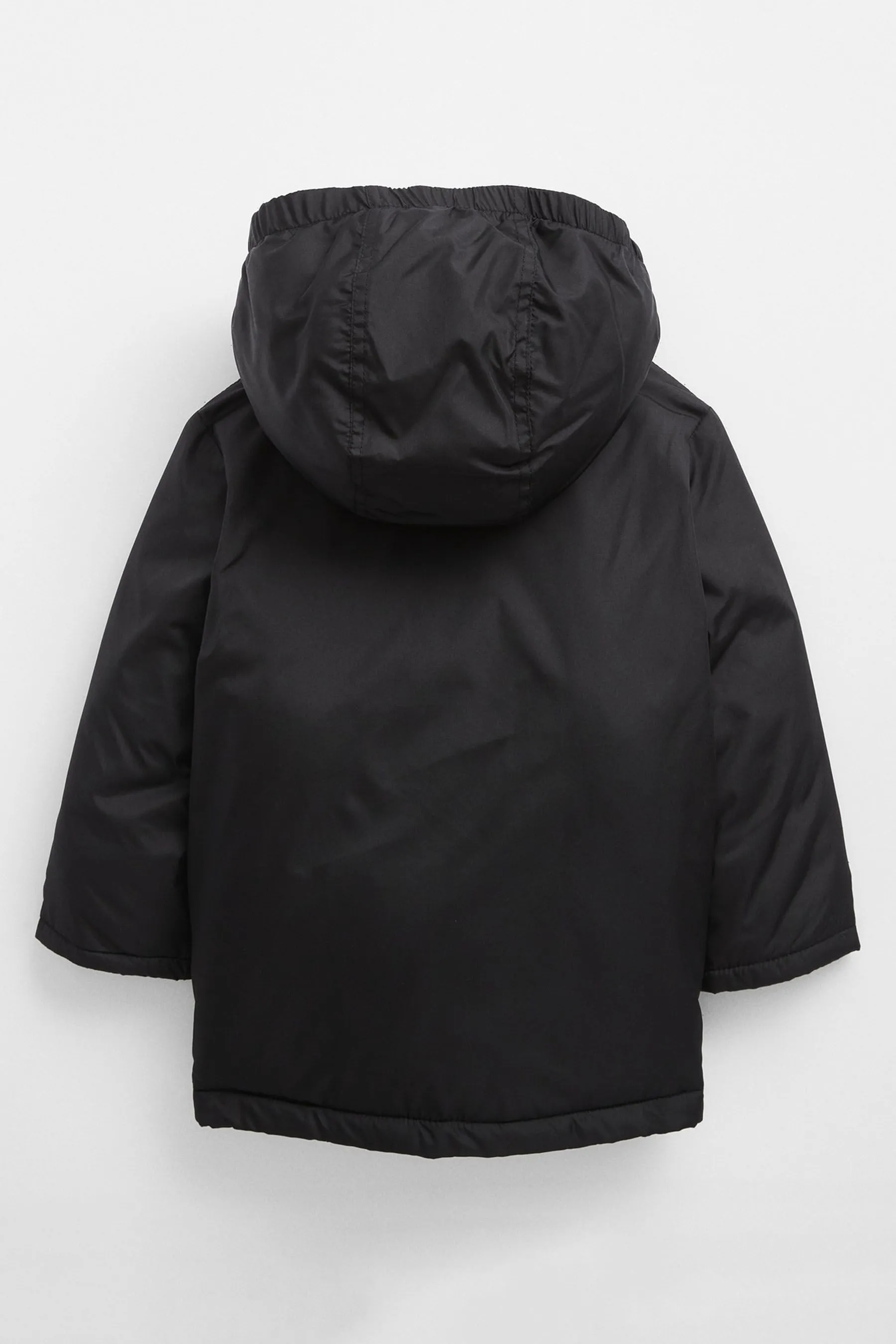 Black Cold Control Water-Resistant Quilted Puffer Coat