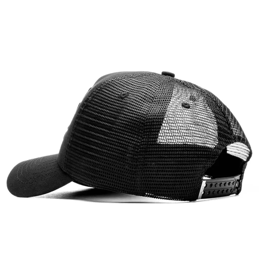 'Wolf Logo Trucker Hat Black'