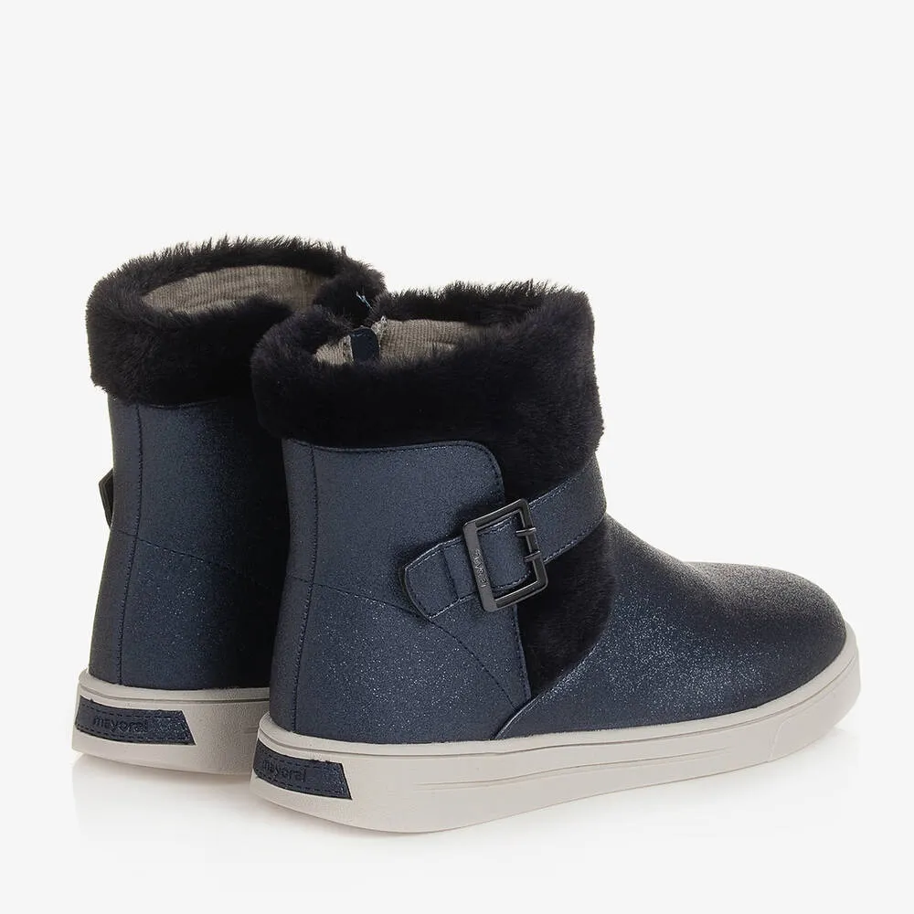 Blue Winter Boots for Girls