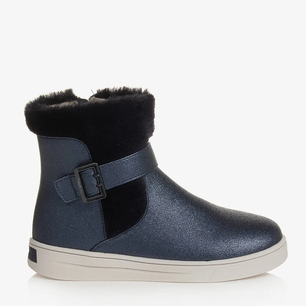 Blue Winter Boots for Girls