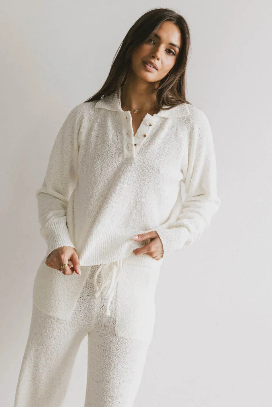 Breck Knit Sweater in Cream