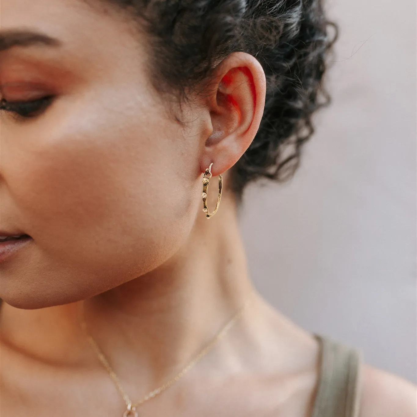 Bronze Hoop Earrings