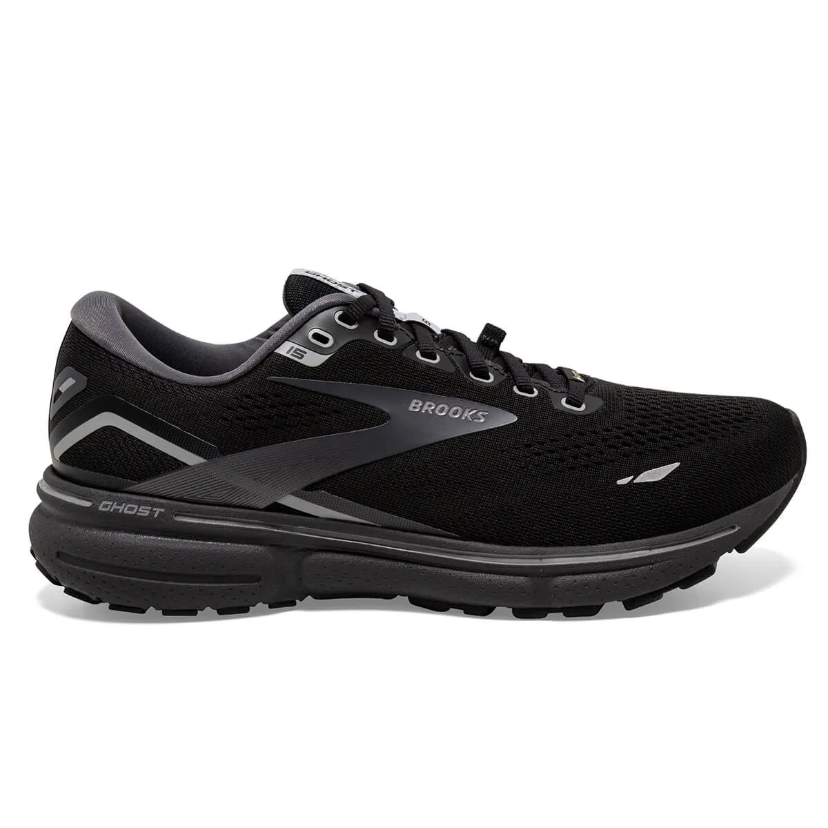 Black/Grey Brooks Ghost 15 GTX Women's Shoes