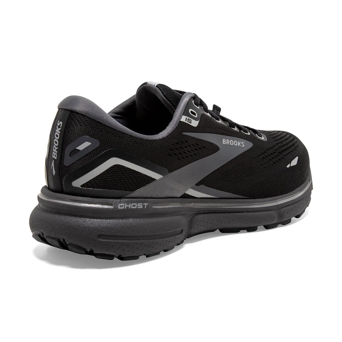 Black/Grey Brooks Ghost 15 GTX Women's Shoes