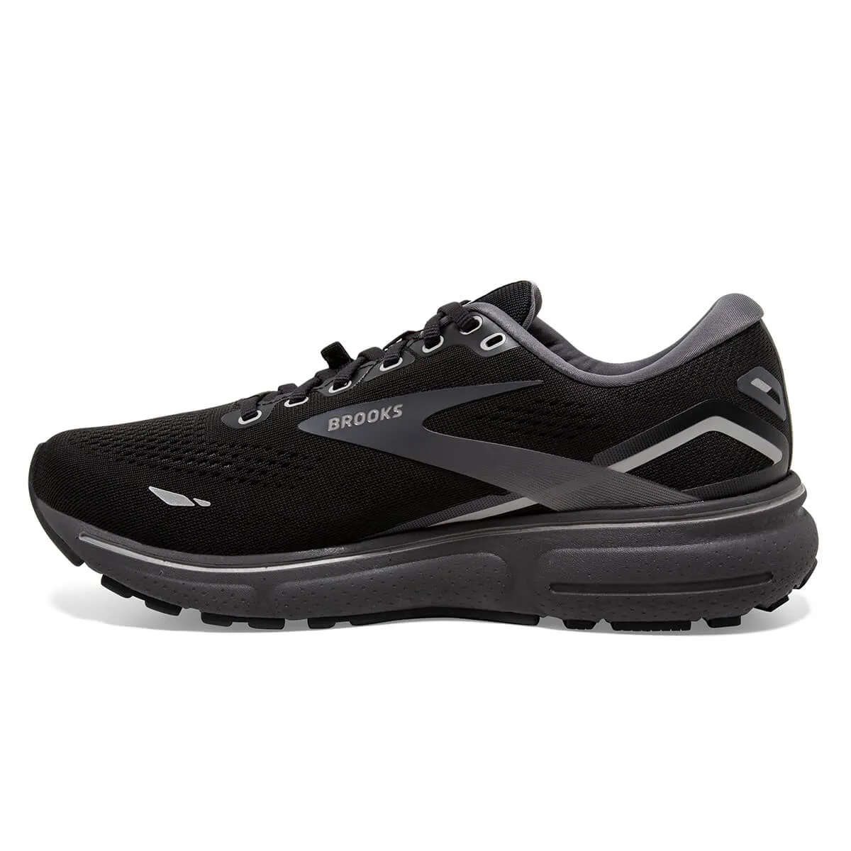 Black/Grey Brooks Ghost 15 GTX Women's Shoes