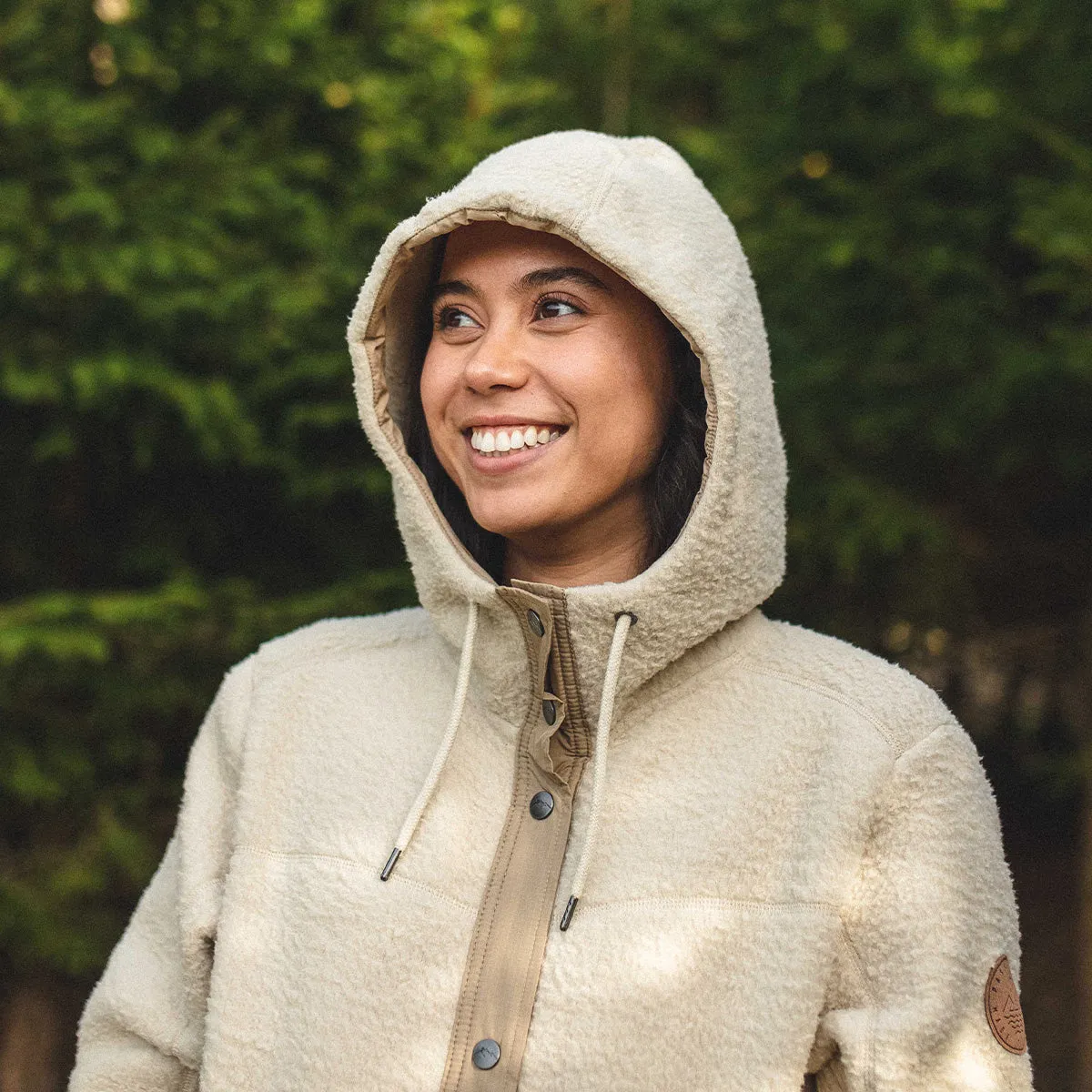 Oatmeal Hooded Sherpa Campbell Cardigan