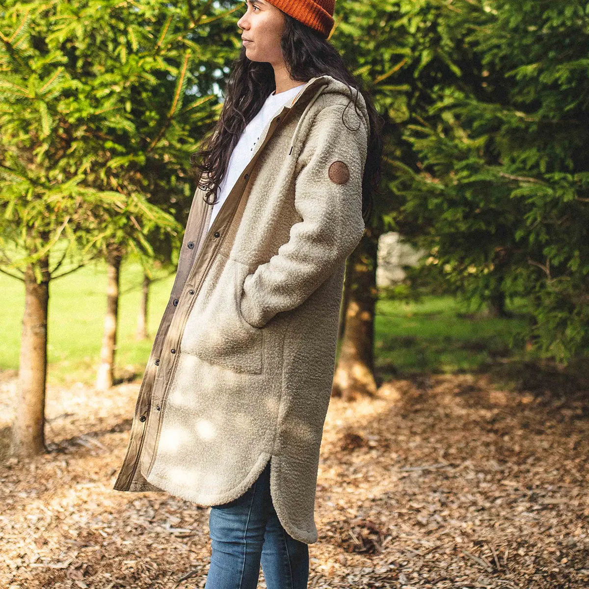 Oatmeal Hooded Sherpa Campbell Cardigan