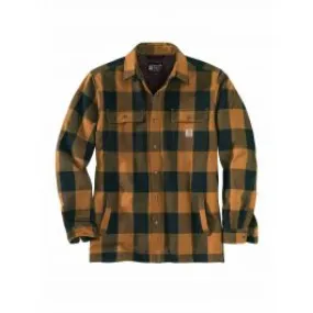 Plaid Sherpa Lined Shirt Jacket