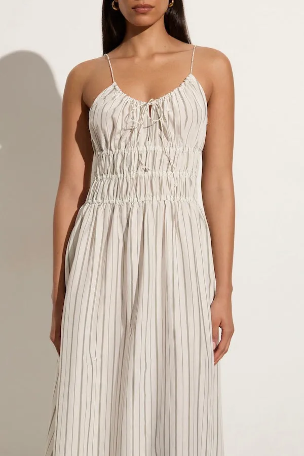 Trieste Stripe Mid-Length Dress called Carinna