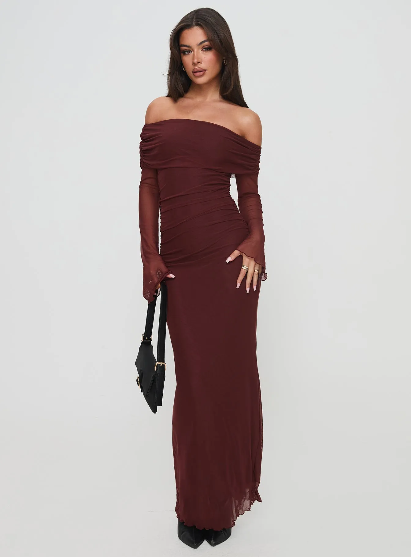 Chocolate Maxi Dress Consideration