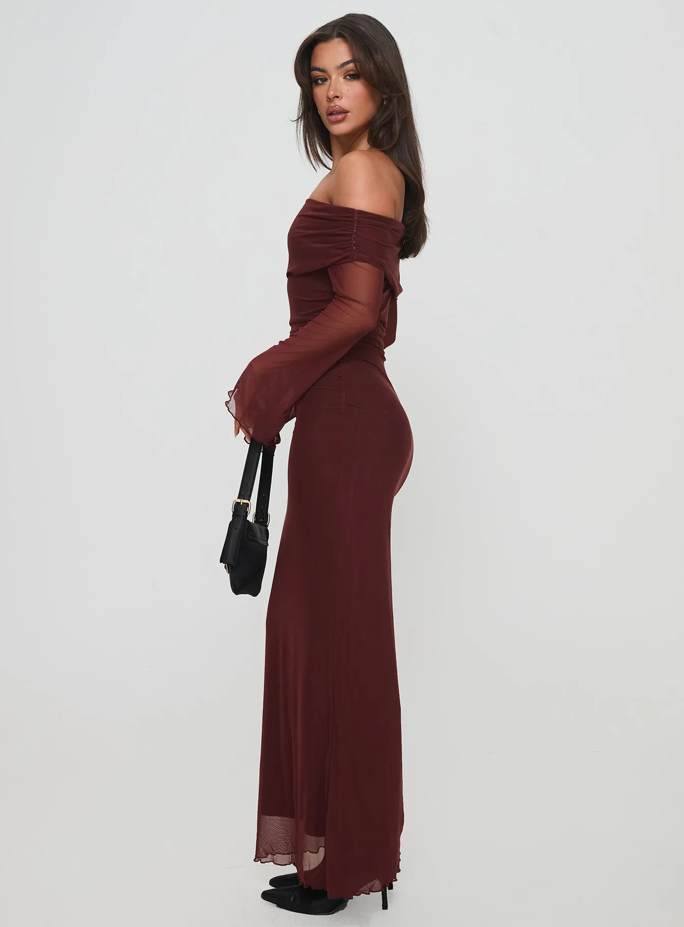 Chocolate Maxi Dress Consideration