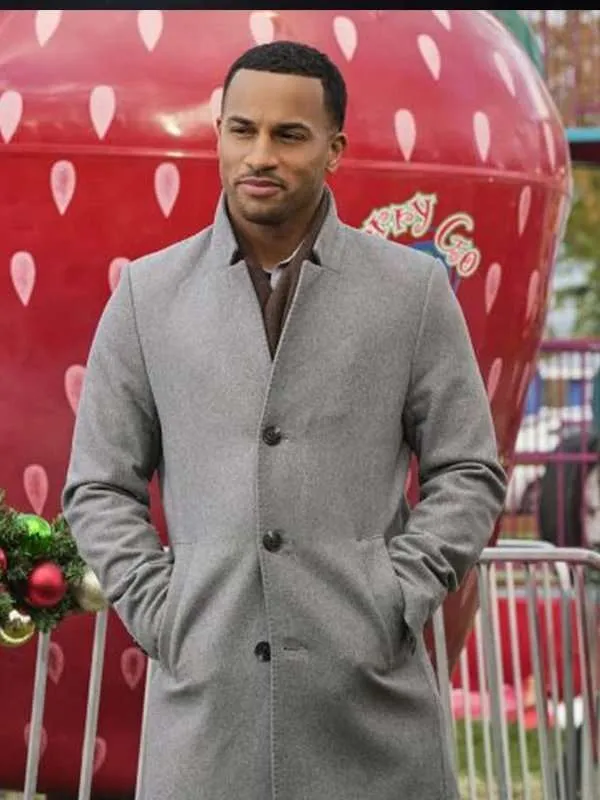 Michael Xavier Grey Wool Coat - Christmas Theme