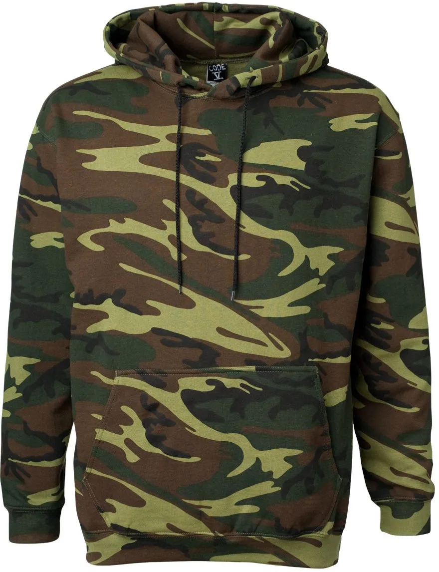 Code Five Camo Pullover Fleece Hoodie