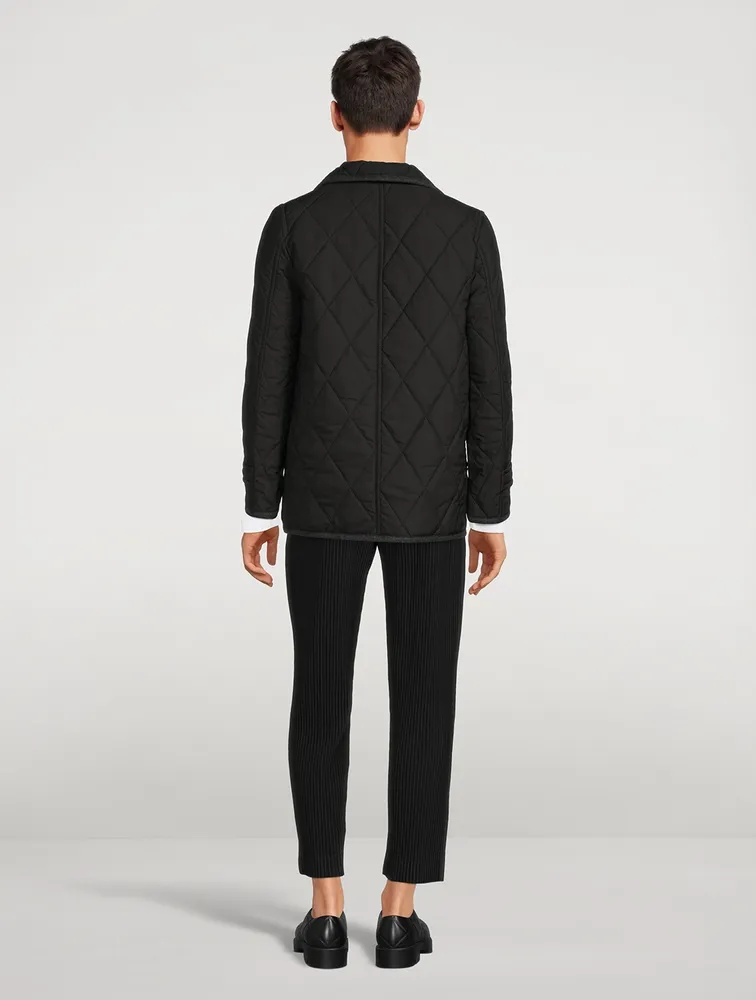 Double-Breasted Quilted Coat by COMME DES GARÇONS SHIRT