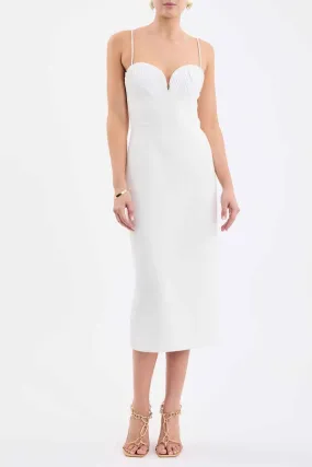 Ivory Cora Midi Dress