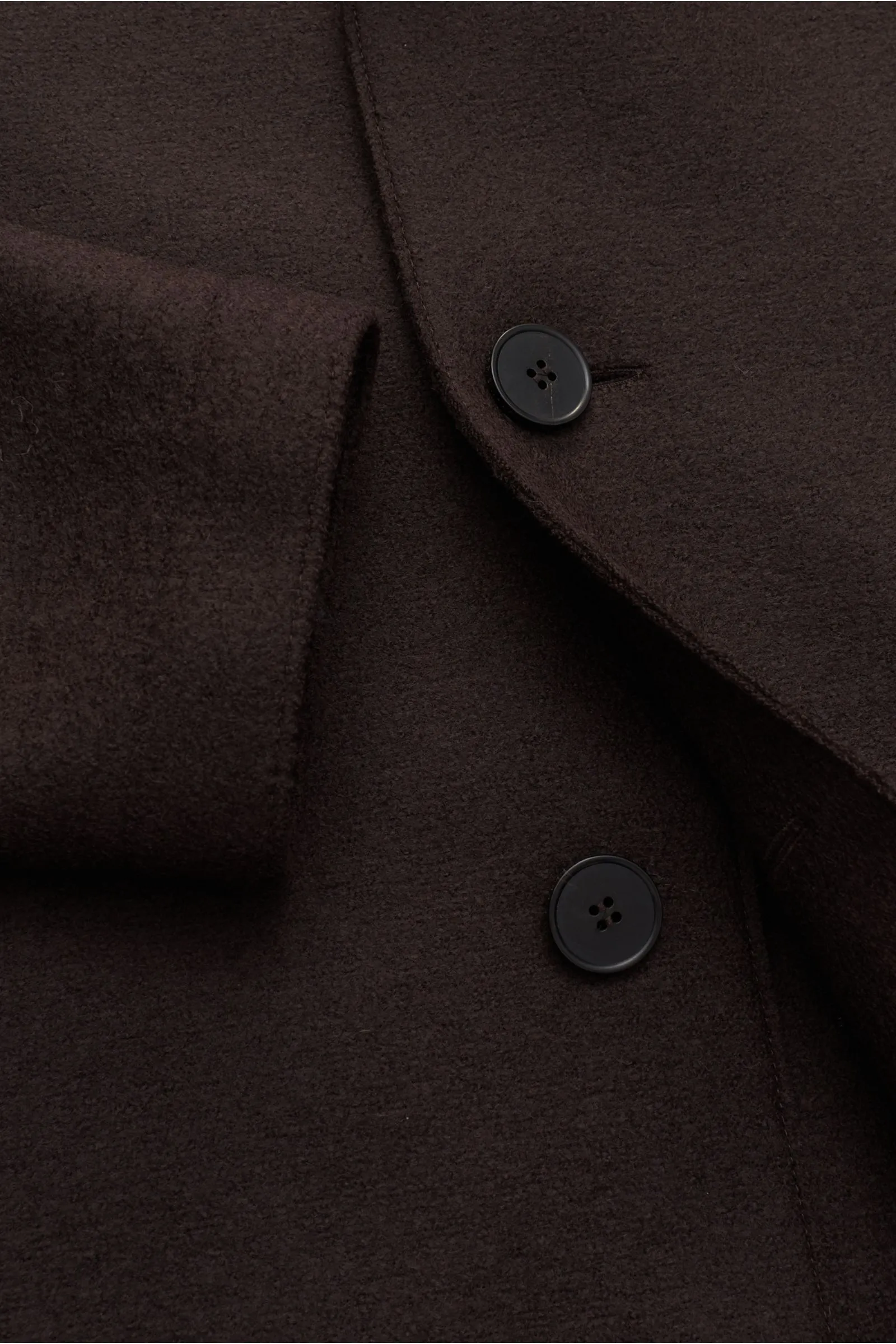 Dark Brown HARRIS WHARF LONDON Wool Coat