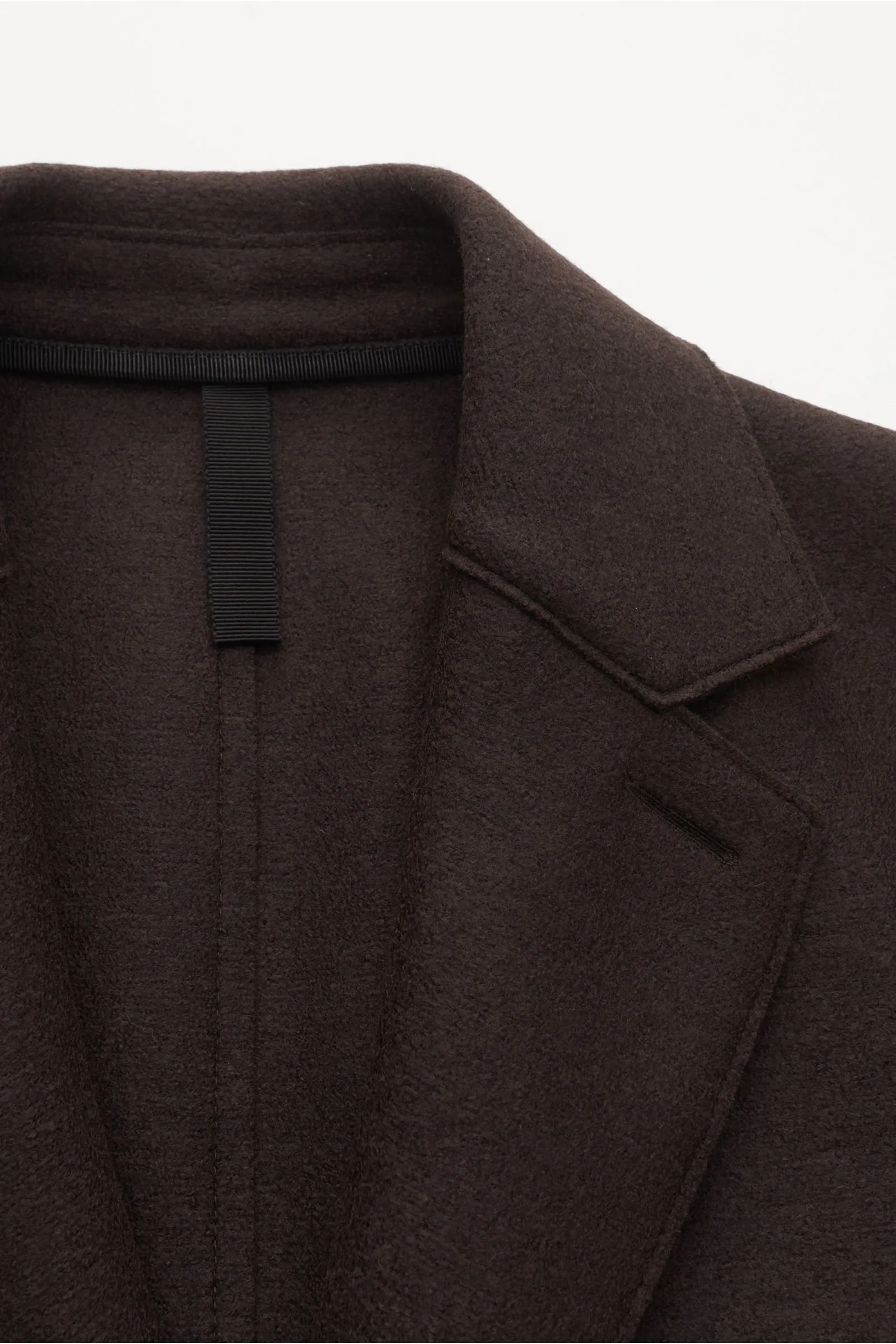 Dark Brown HARRIS WHARF LONDON Wool Coat