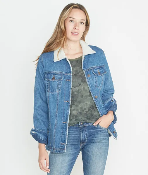 Denim Sherpa Jacket