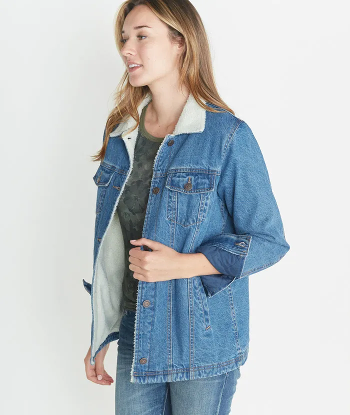 Denim Sherpa Jacket