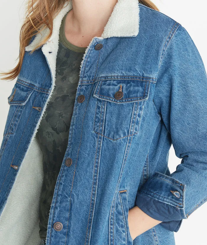 Denim Sherpa Jacket