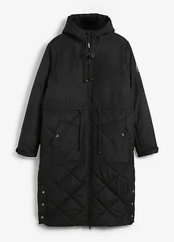 Diamond Quilted Coat by Look Again