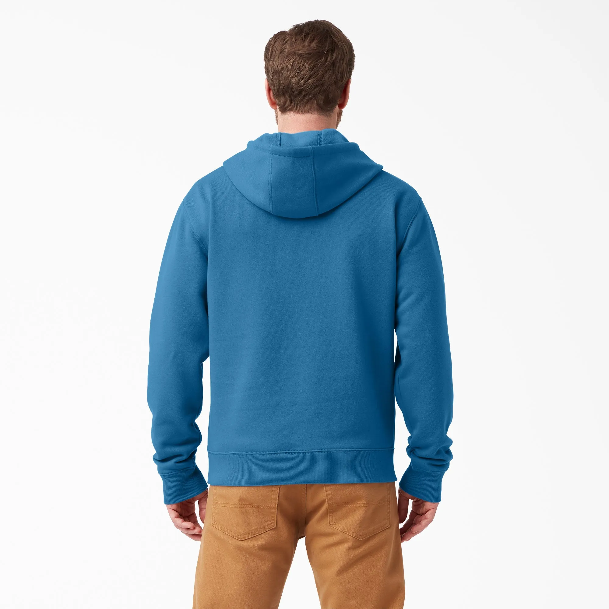 Dickies Men's Tri-Color Logo Knit Fleece Hoodie