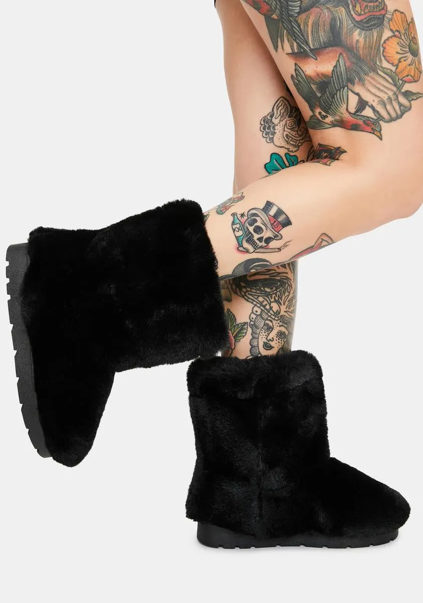 Don't Bother Me Faux Fur Boots